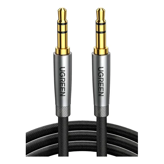 Cable De Audio Premium Aux 3.5mm Aluminio Trenzado 2m Ugreen