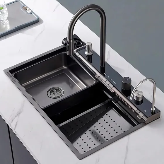 Bacha Cocina Inteligente Multifunción Nanotecnología Premium 80x45 - Euromaglia