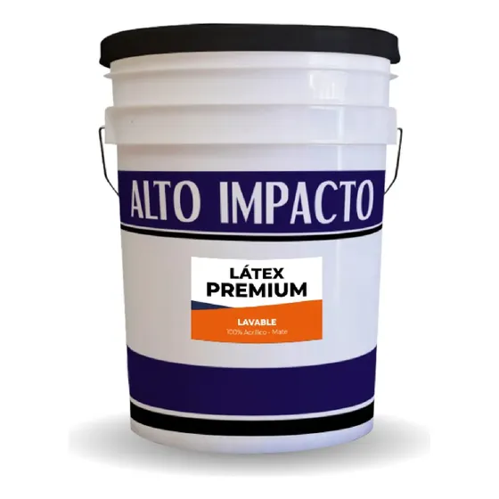 Latex Premium Lavable Int-ext X 10 Lts !!!! Alto Impacto. Acabado Mate Color Blanco
