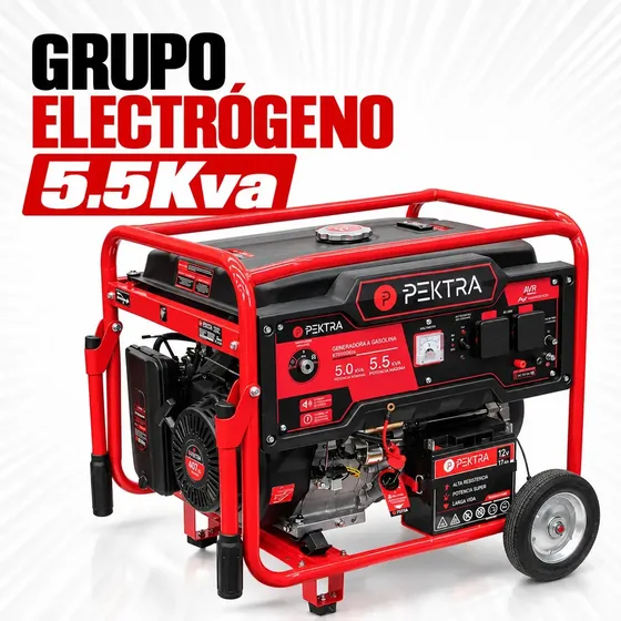 Grupo Electrógeno Generador Pektra 5.5kva 4 Tiempos Naftero Tecnología AVR