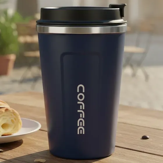 Vaso Café Termico 500ml Hermético Frio Calor Acero Inoxidabl