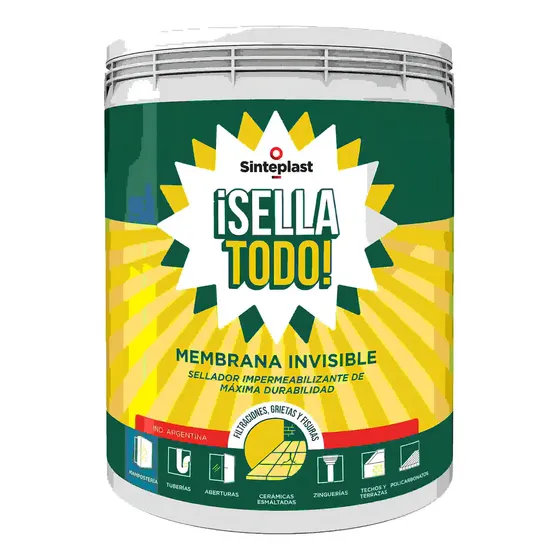 Sella todo Membrana Transparente Sinteplast Lluvia Cero 4kg
