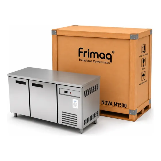 Heladera Bajo Mesada Mostrador Frimaq Nova 1,5x0,85m 2 Puert
