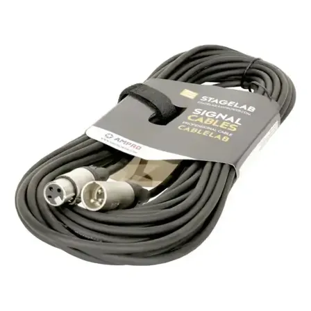 Cable XLR Macho a Hembra de 6 m Stagelab para Audio Profesional
