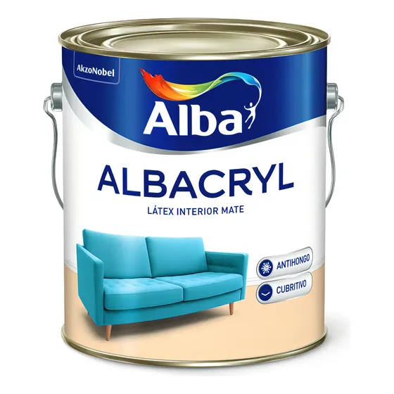 Alba Interior Albacryl látex interior blanco mate 20L