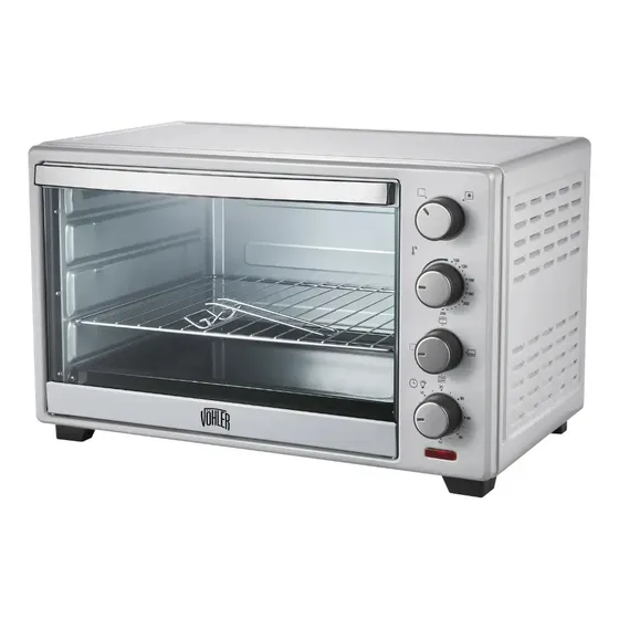 Horno Electrico 48lts 2000w Vöhler C/conveccion Y Lampara P Plateado