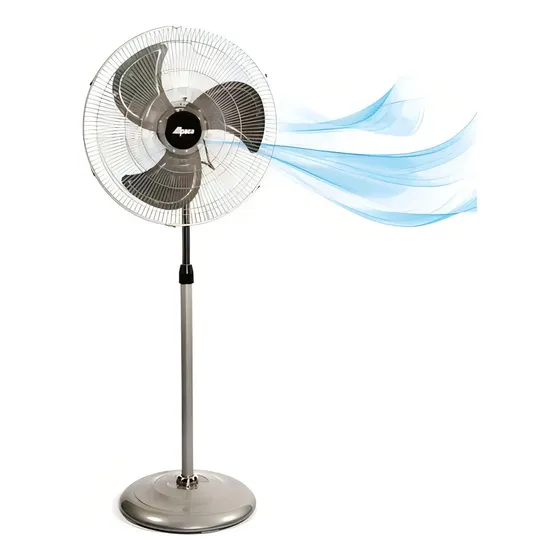 Ventilador De Pie Industrial Alpaca 20" 130W Metal Oscilante