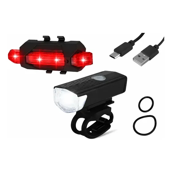 Luces Bicicleta Delantera Y Trasera Led Recargables Usb