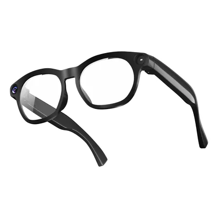 Anteojos Inteligentes Cy03 Cámara 8mp Ia Traductor Bluetooth Transparente Y Negro Negro Único