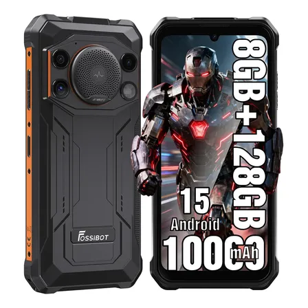 Teléfono móvil Fossibot F110 L Dual Sim Resistant 128 GB Rom 8 GB (4+4) Dual Sim Orange