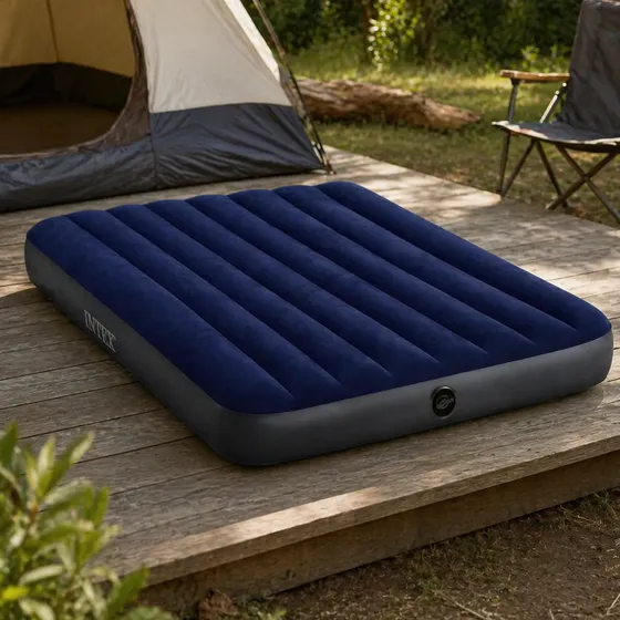 Colchon Inflable 2 Plazas Intex Durabeam Fiber 137x191x25 Cm