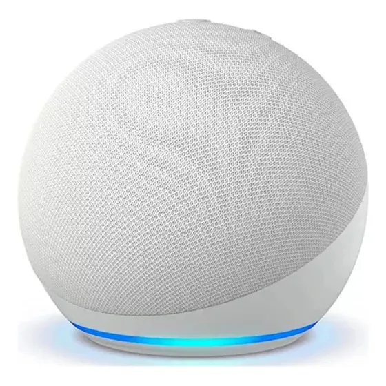 Amazon Echo Dot 5th Gen Con Asistente Virtual Alexa Glacier White Sin Reloj Blanco