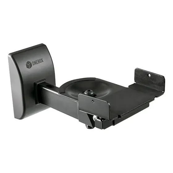 Soporte De Pared Movil Para Parlantes Altavoces Onebox Acero Color Negro