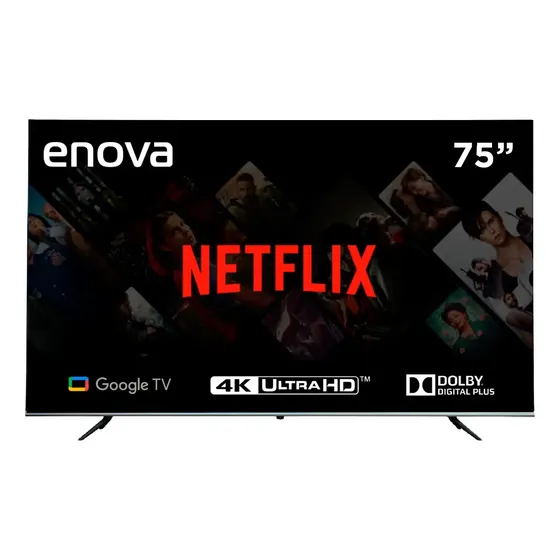 Smart Tv Enova 75 Pulgadas Led 4k Uhd Dolby Digital Plus