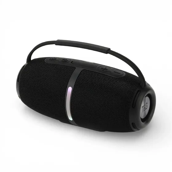 Parlante Portátil MTI Inalámbrico Bluetooth con Luces LED y Radio