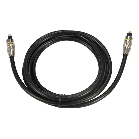 Cable Óptico de Fibra 3m Negro Lezaya Para TV Home Theater 5.1/7.1