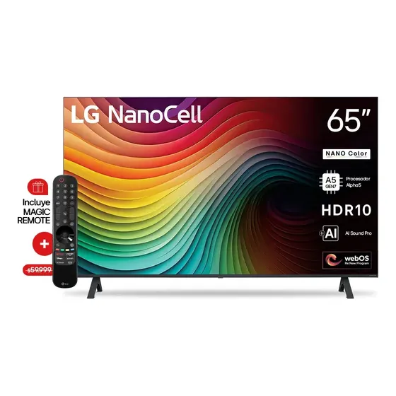 Televisor LG NanoCell AI 65 Pulgadas Smart 4K - 65NANO80TSA