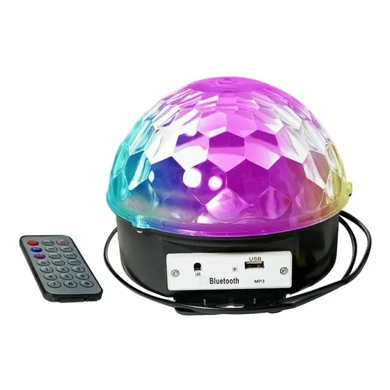 Bola Led Luz Audioritmica Efectos Media Esfera Usb Parlante