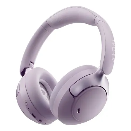 Auriculares QCY H3 Pro ANC Over-Ear Violeta Bluetooth 5.4 - Cancelación Ruido Híbrida Adaptativa 50dB, Driver 40mm Titanio, Hi-Res LDAC, Audio 360°, Latencia 60ms, 55Hs Batería