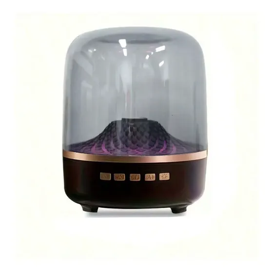 Parlante Bluetooth Portátil Con Luces Rgb Led Para Escritorio Negro