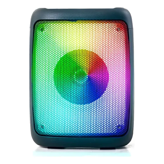 Mini Parlante Bluetooth Inalámbrico Usb Luces Rgb Karaoke