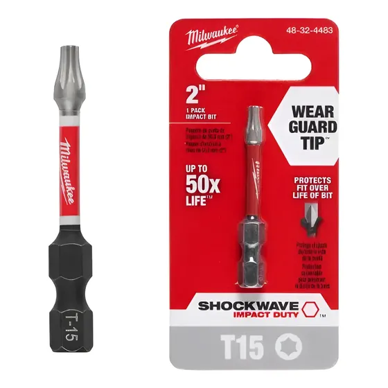Punta Torx Destornillador De Impacto 2 Pulgada T15 Milwaukee