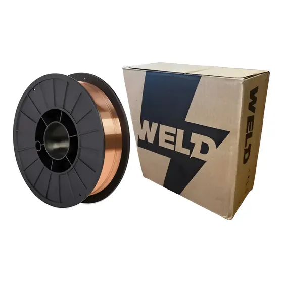 Alambre MIG 0.9mm Cobreado 15kg Para Soldadura Esab Weld 70S6