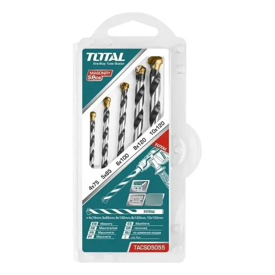 Set 5 Mechas Kit Brocas Widia Pared De 4 A 10mm P/ Taladro