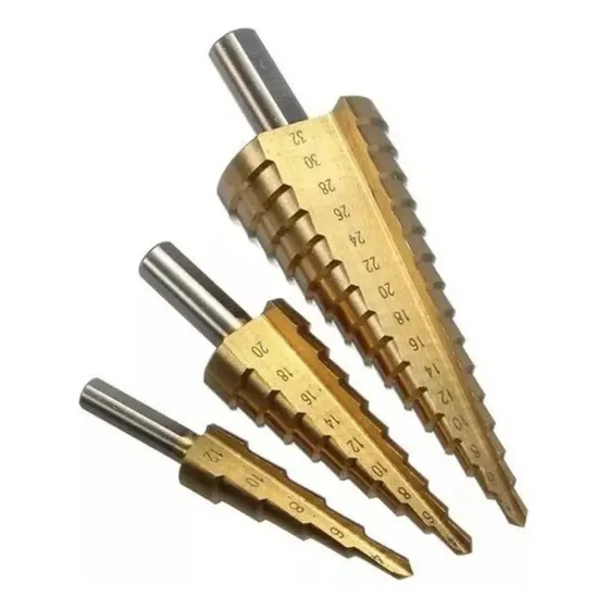 Set X 3 Mechas Escalonadas 4-12 / 4-20 / 4-32mm Metal Madera