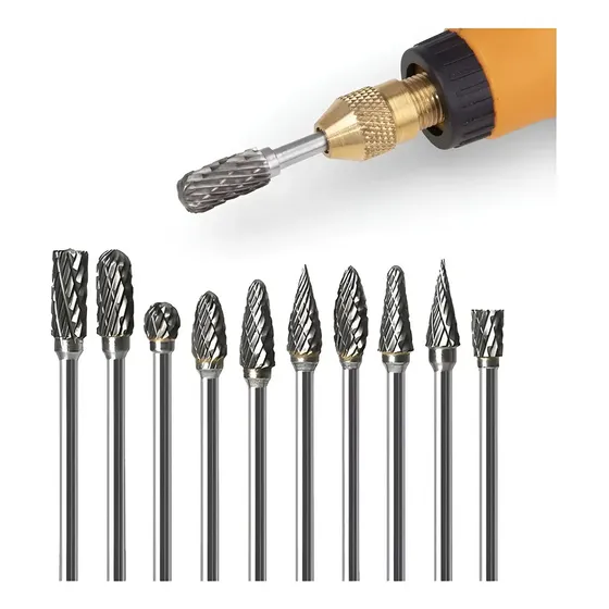 Set Fresas Carburo Tungsteno Para Mini Torno