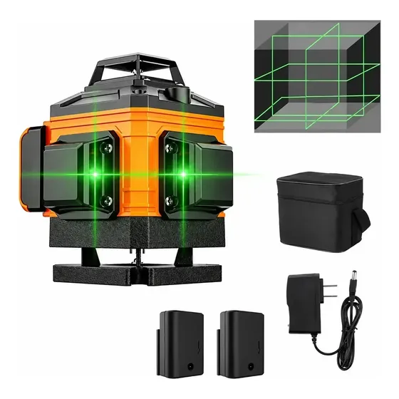 Nivel Laser Autonivelante 360° 16 Lineas Luz Verde Control Veoquiero