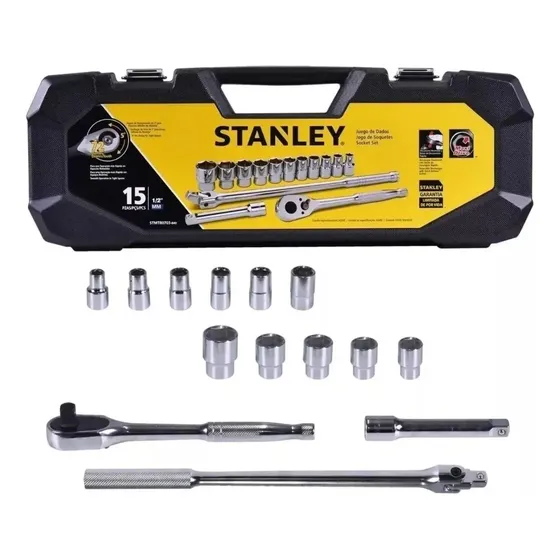 Set Tubos Metricos Stanley Stmt80703-840 Maletin 15pzs 1/2''