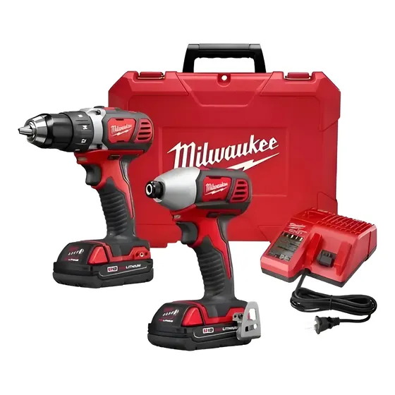 Milwaukee Kit Taladro Atornillador Y Llave Impacto 18v 2691