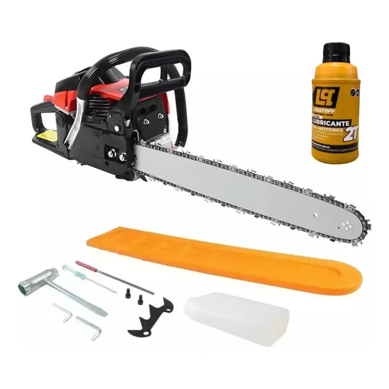 Motosierra Explosicion Naftera Pideweb Pide5832 58cc Motor 3,2hp Espada 50cm 20 Pulgadas Con Aceite Lusqtoff