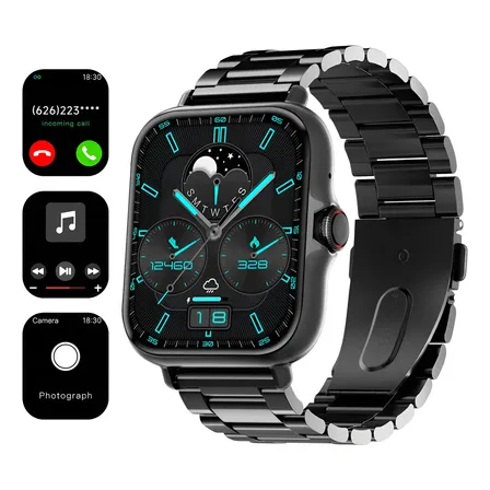 Smartwatch Malla Acero Ios Android Llamadas Bt