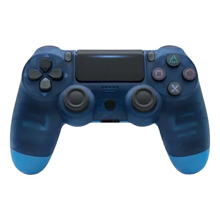 Joystick Inalámbrico Compatible Con Ps4 Y Pc Color Transparente/ Azul