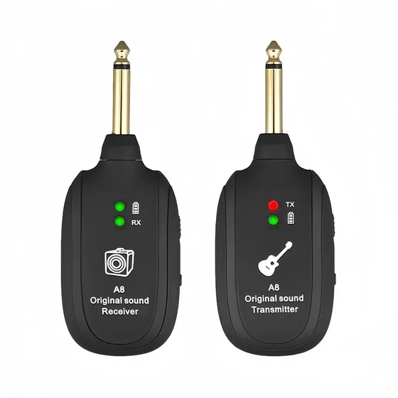 Sistema De Guitarra Inalámbrico A8, Transmisor Y Receptor De