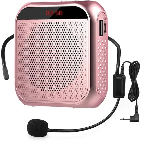 Amplificador Voz Portátil Con Micrófono Vincha