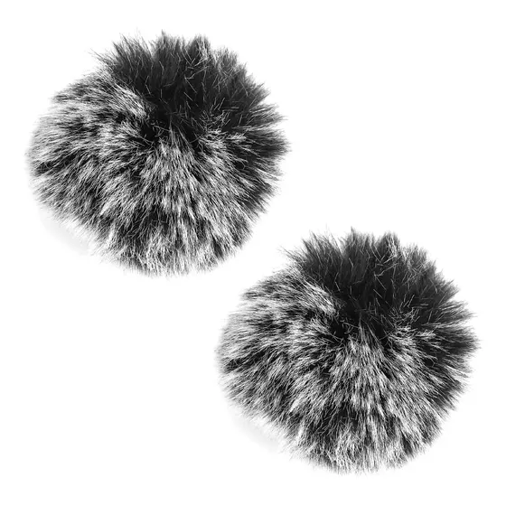 Filtro Anti Viento Microfono Corbatero X2 Peluche Antiruido