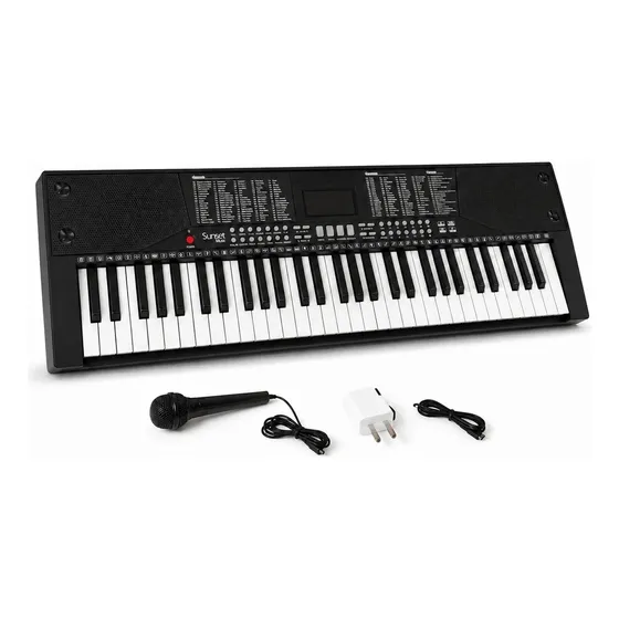 Teclado Organo Sensitivo 61 Teclas Sunset Sk170 Bluetooth