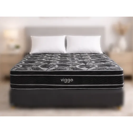 Colchón Viggo Esmeralda 150x190 Cm Alta Densidad 260 Kg