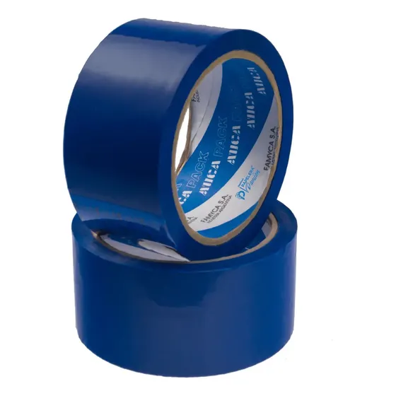 Cinta Embalaje Auca Azul 48mm x 50mt Polipropileno Brillante