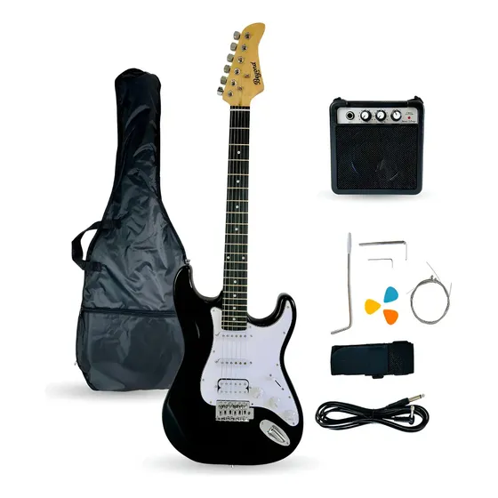 Guitarra Electrica Beyond Stratocaster Amplificador E39 Negro