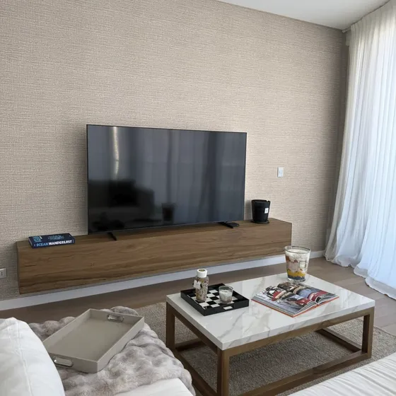 Rollo Pvc Vinilo Tela Lino Autoadhesivo Antihumedad 50x290cm
