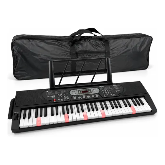 Teclado Organo 61 Teclas Retroiluminadas Sunset Sk144 5 Octv