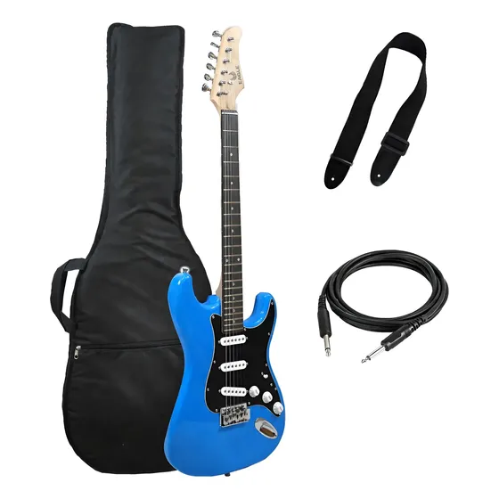 Guitarra Electrica Stratocaster Eagle Funda Ac Cable Correa