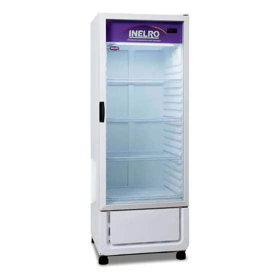 Exhibidora Vertical Inelro MT-14 390L Control Temperatura Blanca