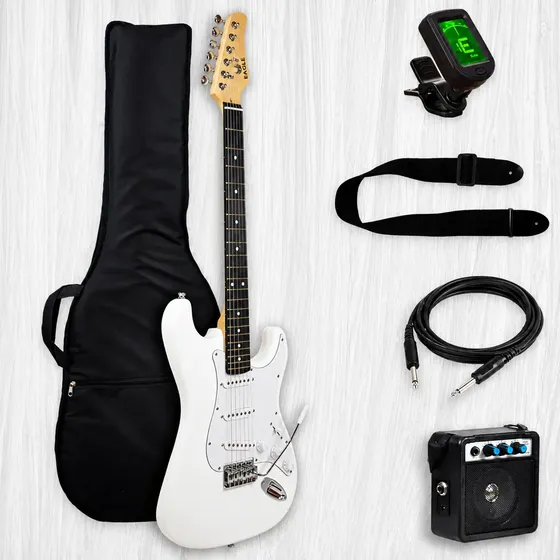 Guitarra Electrica Stratocaster Eagle Pro Amplificador 5w