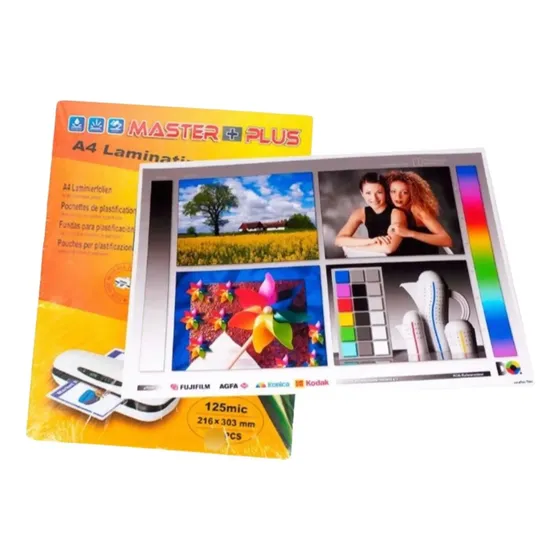 Pouch Laminas Para Plastificar A4 Laminating Por 100