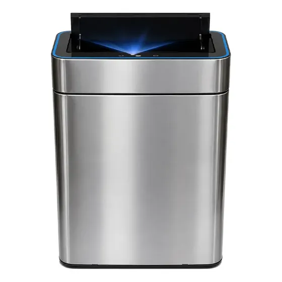 Tacho Basura Inteligente 50lts Premium Acero Inoxidable